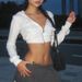 Women's Fashion 2026 Spring New Street Style Zipper Hooded Slim Fit Short Cropped Long Sleeve Top_ecoleips.com
