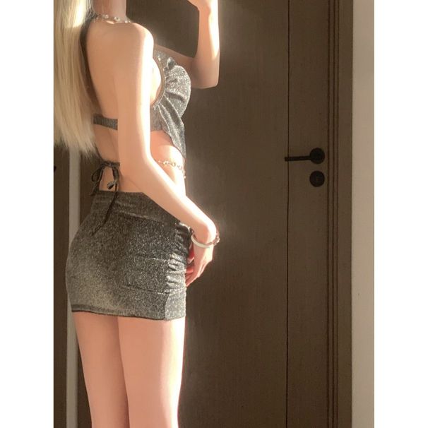 mosricci Sexy Alluring European And American Style Diamond-embellished Underwire Push-up Skirted Two-piece Swimsuit For_ecoleips.com