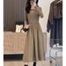 French-style Patchwork Two-piece For Women, Spring Season, Elegant And Slimming, Hepburn-inspired Niche Design Long_ecoleips.com