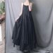 Retro Art Large Size White Dyed Halter Dress Asymmetrical Cotton Linen Vest Dress Travel Summer Commute Loose Waist Long Skirt_ecoleips.com