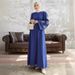 Middle Eastern Arabic Women's Robe, Popular Style, Heavily Embellished With Beads And Rhinestones, Elegant Abaya Long_ecoleips.com