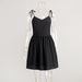 Cross-Border Pure Cotton Strap Backless High Waist European And American 2025 Spring Summer New Fashion Tie Short Dress_ecoleips.com