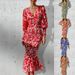 Spring Women's V-Neck Elegant Socialite Mermaid Waist-Pencil Dress_ecoleips.com
