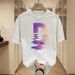 Women's Clothing National Trend Printing Loose Versatile Round Neck Cotton Short Sleeved T Shirt Trendy Design_ecoleips.com