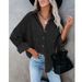 Women's Clothing New Autumn And Winter Women's Shirt Solid Color Lapel Corduroy Casual Jacket_ecoleips.com
