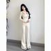 Women's Sports Suit For Spring And Autumn, Korean Style, Loose Fit, Slimming, Fashionable, Trendy, Youthful Sweatshirt_ecoleips.com