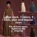 Women's plus Size Loose Fit Dress European American Summer New Style Solid Color Ruffle Sleeve_ecoleips.com