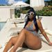 Women's Clothing Sexy One Piece Large Size Swimsuit Women's Bikini Mesh Bikini Backless Swimsuit Fat Woman_ecoleips.com