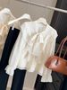 Sweet Age-reducing Foreign Style Polka Dot Love Ruffle Edge Shirt Women's 2026 Spring New Temperament Chic Long-sleeved Top_ecoleips.com