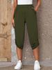 K New Fashionable And Casual Seven Point Elastic Pants For Women_ecoleips.com
