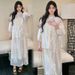 Autumn New Korean Style With Camisole And Cardigan Thin Jacket 2-Piece Set Maternity Dress_ecoleips.com
