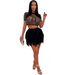Women's Clothing sexy slim see through hot diamond two piece suit nightclub clothes_ecoleips.com