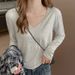 Women's Premium Modal Long Sleeve T-Shirt V-Neck Slimming Loose Fit Base Layer Top For Autumn Winter Wear_ecoleips.com