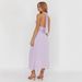 Women's Halter Neck Long Dress Summer Fashion Solid Color Street Style Fairy Waist Belt Cross Border Wholesale_ecoleips.com