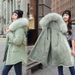 Trendy Detachable Faux Fur Hooded Puffer Jacket For Women - Winter Warm Oversized Polyester Coat With Windproof Design (6 Colors & 5 Sizes)_ecoleips.com