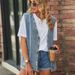 Plus Size Women's Clothing Loose Fit Denim Vest Summer Sleeveless Jacket With Large Pockets_ecoleips.com