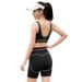 Women's High-Waisted Yoga Pants Tummy Control Fitness Running Sports Three Quarter Length Hip Lifting_ecoleips.com