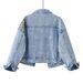 Cross-border Autumn Winter Denim Jacket For Women, Long-sleeved European And American Leopard Print Patchwork New_ecoleips.com