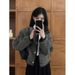 French Retro Style Women's Jacket, High-end, Trendy, Slimming, Short Cardigan Top For Spring_ecoleips.com