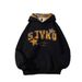 Trendy Niche Patch Letter Hooded Sweatshirt For Women 2025 Spring/autumn Loose Fit Ins High-end Hoodie Jacket Top_ecoleips.com
