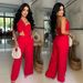 Women's Clothing Fashion Sexy Bow Casual Trousers Two Piece Suit_ecoleips.com