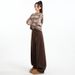 Thick Velvet Maillard Brown Wide-leg Jeans Women, 2025 Autumn And Winter New Style, High Street, Long-length Pants For_ecoleips.com