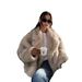 Women's Fur New Fox Fur Coat Fashion Dyed Pointed Lazy Style Fur Winter_ecoleips.com