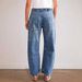 Spot 2025 new European and American cross border retro ripped straight pants casual stitching trousers loose jeans women_ecoleips.com
