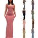 Women's Clothing Peach Pure Desire Slim Peach Hip Sling Long Fishtail Skirt_ecoleips.com