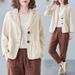 Women's Clothing Women's Cotton Linen Jacket Loose Fit Versatile Long Sleeve Casual Elegant Spring Summer Sun Protection Clothing_ecoleips.com