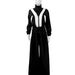 Women's Clothing Women's Trendy Two Piece Suit Zipper Waist Collage Contrast Color Oversized Super Fat For Formal & Casual_ecoleips.com