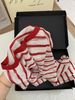 Super Stylish Red Striped Ice Silk Knitted Long-sleeve Sun Protection Shirt Women, Suitable For Early Autumn,_ecoleips.com