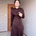 Women's Long Sleeved Midi Dress Fitted Waist Exotic Tie Up Design Solid Color Slimming Effect European American Style For Spring_ecoleips.com