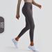 High-Waisted Women's Yoga Pants Hip Lifting Sports Leggings Anti-Rolling Exercise Long Trousers Polyester_ecoleips.com