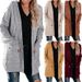 Crochet Knit Cardigan – Mid-Length Cotton Open Front Sweater With Pockets (S-XXL, 9 Colors)_ecoleips.com