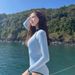 Aria Basics Korean INS Style Long Sleeve Sun Protection Conservative High Neck Zipper One-Piece Swimsuit Slim Fit Snorkeling Surfing_ecoleips.com