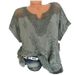 2020 New . European And American Besselling Fashion Women's Lace V-Neck Embroidered Shor-Sleeve Bawing_ecoleips.com