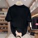Women's Clothing Men's Loose Half Sleeved Summer Trend Daily Simple White Top_ecoleips.com