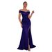 Women's Sequined One-Shoulder Party Dress - Elegant Evening Gown With High Slit (Toast Dress For Special Occasions)_ecoleips.com