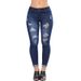 Women's Clothing Slim Hip lifting Skinny Jeans Slim Nine point _ecoleips.com