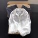 Premium Linen Shirt For Women - Breathable White & Raspberry Pink Blouse With Polo Collar & Relaxed Fit_ecoleips.com