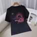 Women's Casual Round Neck Short Sleeve T-Shirt Multi-Color American Style Simple Fashionable Sports Top Solid Printed Loose Fit_ecoleips.com