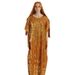 Verve New Style Clothing Rayon Plus Size Women's Two-in-One Gold Foil Elegant Long Dress Set Classic Comfortable Robe_ecoleips.com