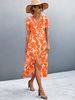 Women's Clothing Short Sleeved Long Dress_ecoleips.com