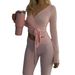 Diyun European And American Sports Style Long Sleeve Top Yoga Pants Two-Piece Set Women's Clothing 2025 Autumn Winter_ecoleips.com