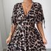New Cross-Border Elegant Leopard Print V-Neck Long Dress European And American_ecoleips.com