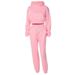 Women's Clothing Sports Sweater Suit Long Sleeved Hooded Sweater Women's Autumn And Winter Plus Velvet Two Piece Suit Women's Clothing_ecoleips.com