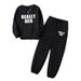 Women’s Clothing Sweater autumn and winter plus velvet thick round neck suit women's clothing fashion letter printing 0019 printing_ecoleips.com