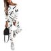 Autumn New Women's Letter Print Sleeve Long Pants Casual Set - 5027_ecoleips.com