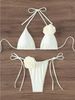 Women's Clothing Three Dimensional Flower Women's Swimsuit Split Bikini_ecoleips.com